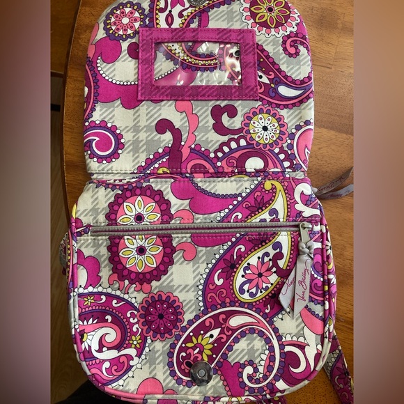 Vera Bradley Cross Body Pink Paisley Meets
Plaid Bag Purse - Picture 7 of 7